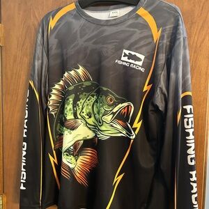 Fishing Racing Graphic Long Sleeve Shirt